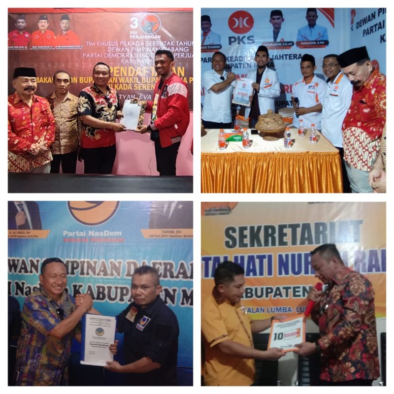 Ringa John saat mendaftar di empat parpol