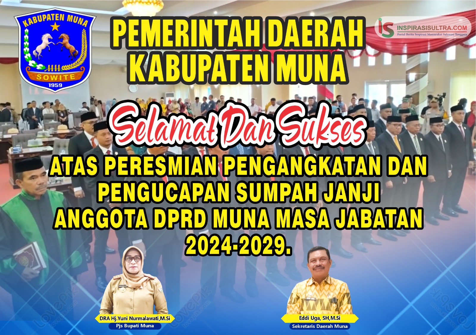 iklan pelantikan dprd muna